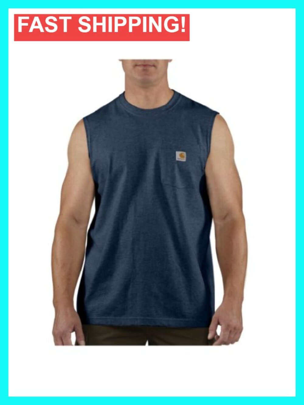 Cotton Jersey Knit Relaxed Fit Sleeveless T-Shirt